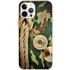 Mixroom - Cover Custodia Back case In TPU Silicone Morbido Per iPhone 16 Pro Fantasia Bussola E Sfonfo Mimetico M728