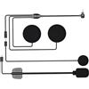 Greatzer Set di cuffie intercom per moto, 2 in 1, microfono duro e morbido, USB-C, impermeabile, per Y12 Pro, cuffie per casco da moto con cuscinetti auricolari per touring, motociclisti