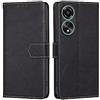 RankOne Cover per OPPO A78 (4G) (6.43 Inches), Custodia Flip Pelle Portafoglio, Magnetica Libro Bumper Cover Case - Nero