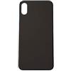 Smartex® Vetro copribatteria per scocca Posteriore Big Hole Compatibile con iPhone XS | Senza Logo (Grigio siderale)