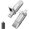 GARMESE Chiavetta USB C da 64 GB, fino a 450 MB/s, USB 3.2, a stato solido, USB A + tipo C, chiavetta USB 2 in 1, archiviazione dati, compatibile con iPhone 16 Android Phone Tablet Console di gioco
