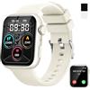 zaisia Smartwatch Uomo Donna, 1.85 Orologio Smartwatch con Chiamare/Rispondere, Molteplici modalità Sportive con Contapassi/Sonno/Cardiofrequenzimetro, IP68 Smart Watch per Andorid iOS