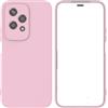 Generico Custodia Compatibile con HONOR 200 Lite 5G LLY-NX1 schermo display 6.7 COVER case copertura soft GEL SILICONE protezione flessibile matte MORBIDA TPU (Rosa)