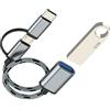 HOYULLI Adattatore USB C Micro USB a OTG 3.0 2in1 Android Tipo C Maschio a Femmina per Apple iPhone16 15 Pro Connettore Fotocamera Cavo Accessori per iPad Compatibile con Samsung Galaxy S25 Connettori PC