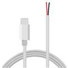 MEAKTSMI Cavo da USB C a 2 pin, estremità aperta, 5 V/2 A, USB tipo C, spina a 2 pin, cavo di ricambio per luce LED
