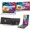 Cevaton Estensione dello schermo del laptop, monitor portatile IPS da 14 FHD FHD Fit per laptop da 13-17, supporto per il monitor per laptop plug-in, plug and play compatibile con Mac, vittorie,Dex,Chrome