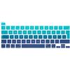 MMDW - Cover per tastiera in lingua spagnola, compatibile con MacBook Pro 16, versione 2019, A2141, con Touch Bar in silicone, per Pro 13, modello A2289/A2251 (2020), colore: blu ombre