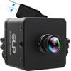 ELP Global Shutter - Fotocamera USB 3.0 ad alta velocità, 60 fps, 5 MP, 1944P, HFOV, obiettivo grandangolare a 115°, senza distorsione, Plug & Play per rilevamento del movimento delle oscillazioni da