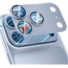 CloudValley Protezione Fotocamera Metallo per 18 Pro Max, Azzurro | Copertura Totale Monopezzo, Anti-Rottura, Ultra HD, Forte Aderenza, Compatibile con Cover, Facile Installazione e Rimozione