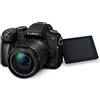 Panasonic Lumix G80M | Fotocamera ibrida Tropicalizzata + Lente Lumix 12-60mm (sensore 4/3 16MP, Dual Stab., Mirino OLED, display oriente. tact., AF DFD, Video 4K) Nero - Versione francese