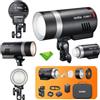 Godox AD300 Pro II AD300Pro II Flash da esterno TTL da 300 W, luce di modellazione LED da 12 W, tempo di riciclo da 0,01 a 1,5 s, 350 flash a piena potenza, wireless 2,4 G