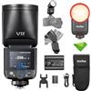 Godox V1 mid F V1midF TTL Flash per Fujifilm, mini flash con testa rotonda e touchscreen, tempo di ricarica di 1,7 secondi, circa 650 lampi a piena potenza, lampada pilota a LED da 2W