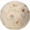 Ferm Living - Pouf bambini The World - Bianco - Cotone organico - Designer Trine Andersen