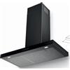 Faber HOOD T-DARK A90 Cappa aspirante a parete 90 cm Classe A++ Nero