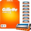 Gillette Fusion5, 8 lame di ricambio originali da uomo con striscia | Per rasatura a umido con una striscia scorrevole più ampia per una rasatura delicata e confortevole