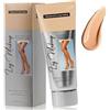 ZEVUNIQ Fondotinta Corpo Impermeabile e a Lunga Tenuta 100g - Coprente per Vene, Cicatrici e Tatuaggi - Makeup Gambe Non Trasferibile - Fondente Medium Glow per Pelli Scure e Medie