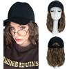 SEGO Extension per Capelli Corti Bobo Rossi Parrucche con Cappello da Baseball Fibra resistente al Calore 20 cm # 85P613