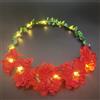 HhBdy Cerchietto per Capelli a LED, A Forma di Corona di Fiori (Rosso)