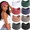Awumbuk 8 Pezzi Fascia Capelli Donna, Elastico Boho Headband per Yoga