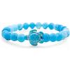 aninu Bracciale Tartaruga con App di Monitoraggio - Adozione Simbolica Tartaruga Marina, Bracciale Pietra Naturale Elastico come Bracciale Amicizia Coppia Regalo Donna Uomo Bambini