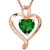 LAVUMO Collana Donna Ciondolo Cuore Inciso I Love You Collana Argento 925 Donna Finitura Oro/Rodio/Oro Rosa Amore Gioielli Regalo per Fidanzata Moglie (Ottone-Oro rosa-05-maggio)