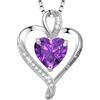 LAVUMO Collana Donna Ciondolo Cuore Inciso I Love You Collana Argento 925 Donna Finitura Oro/Rodio/Oro Rosa Amore Gioielli Regalo per Fidanzata Moglie