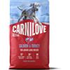 CARNILOVE Active Dog Salmon & Turkey 4 kg Junior Large Breeds salmone e tacchino, per cuccioli in fase di crescita di razze di taglia grande