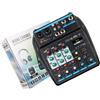 Mixer Audio DJ a 4 con Ingresso USB BT Principale Aux Monitor Uscite 48V