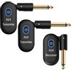 Guitar Wireless System Per Chitarra Trasmettitore Wireless Ricevitore Set 2 Trasmettitori 1 R