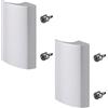 SOTECH 2 x maniglia 85 x 40 x 20 mm per porta finestra SEJA II alluminio | anodizzato BA 48 mm