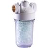 AQUAWATER - 105950 - Mini filtro anticorrosione e anticalcare a doppia azione per scaldabagni - Per una protezione ottimale ed efficace - Adatto a tutte le installazioni - Silicofosfato