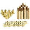 PATIKIL 10 Set M4 18mm+6mm Esagonale Ottone Distanziale Spaziatore Vite | Dado Kit, Maschio-Femmina Filettato, per PCB Scheda Madre Computer Circuito Scheda