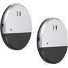 PATIKIL 2pz Porta Finestra Allarme 125dB Vibrazione Nero Argentato | Allarme Sensore Porta Finestra Sicurezza Aperto Allarmi