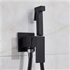 Vimmor Rubinetto Per Bidet Rubinetto Per Doccia In Ottone Miscelatore Per Rondella Miscelatore Per Acqua Calda Fredda Gru Quadrato Per Doccia Spruzzatore Rubinetto Per Wc Rubinetti Per Wc Nero opaco