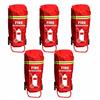SHINETEC Copertura per estintore per carrello - Custodia protettiva resistente antincendio con ruote, resistente a graffi e graffi (adatta a 50 kg, 5 pezzi)