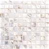 MOSANI Mos150-SM2525 - Mosaico a conchiglia, Piastrelle per Mosaico, colore: Bianco/Beige