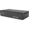 StarTech.com Switch KVM Sicuro a 4 porte per doppio monitor, HDMI o DisplayPort, 4K 60Hz, NIAP 4.0 Desktop KVM, Alloggiamento in metallo, Porta CAC, Made USA - TASTIERA TEDESCA [CK4-HP204C]