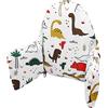 Llhqamt Cuscino Per Seggiolone, Cuscino Per Sedia IKEA Antilop, Cuscino Per Sedile, Cuscino Gonfiabile Integrato, Morbido E Confortevole, Baby Sitting Più Confortevole (Cute Dinosaur)