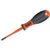 KLEIN TOOLS Super Rod 32258 ins number 1 Phillips punta VDE cacciaviti isolati, arancione, 80 mm