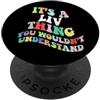 Personalized Name Mothers Day outfit For Retro Groovy è una cosa liv che non capiresti PopSockets PopGrip Adesivo