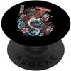 Pesce Martello Squalo Oceano Subacqueo A Squalo Martello Giapponese PopSockets PopGrip Adesivo