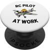 Funny RC Plane Gifts for Men and Women Aereo RC Telecomando Racing RC Aereo PopSockets PopGrip Adesivo