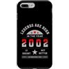 Geburtsjahr Legende Vintage Nostalgie Ge Custodia per iPhone 7 Plus/8 Plus Vintage 2002 compleanno Legends are born, design retrò