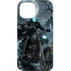 Motorghast Garage Custodia per iPhone 15 Moto gotica senza testa Chopper Rider Halloween Art