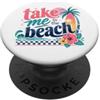 The Aqua Cottage Portami alla spiaggia PopSockets PopGrip Adesivo