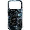 Motorghast Garage Custodia per iPhone 17 Pro Moto gotica senza testa Chopper Rider Halloween Art