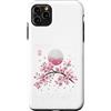 CRAZEELEBAH JAPAN INC Custodia per iPhone 11 Pro Max Giappone Sakura Cherry BLOSSOM MOON TRADIZIONALE