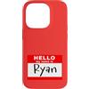 NATIONAL RYAN DAY OCT 14 by Scarebaby De Custodia per iPhone 14 Pro DIVERTENTE CIAO IL MIO NOME È RYAN