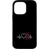 Breast Cancer Awareness Pink Ribbon Supp Custodia per iPhone 14 Pro Max Heartbeat Nastro Rosa Consapevolezza del cancro al seno