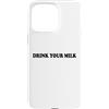 Hat Drink Your Milk T Shirt Funny Milk C Custodia per iPhone 15 Pro Max Drink Your Milk Sign I Love Milk I Like It Raw Funny Milk